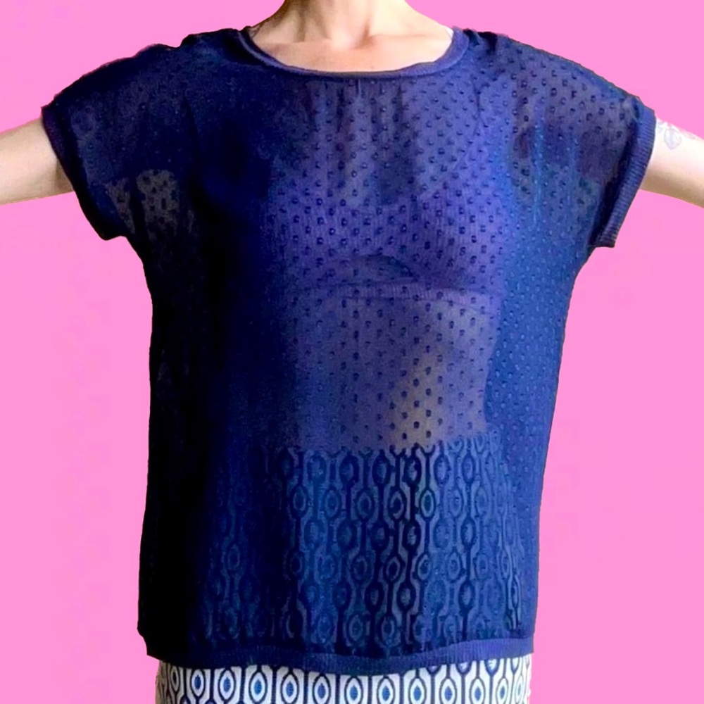 Bobeau Sheer Blouse